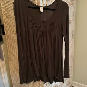 Free People tunic, Olive Brown, M, NWOT